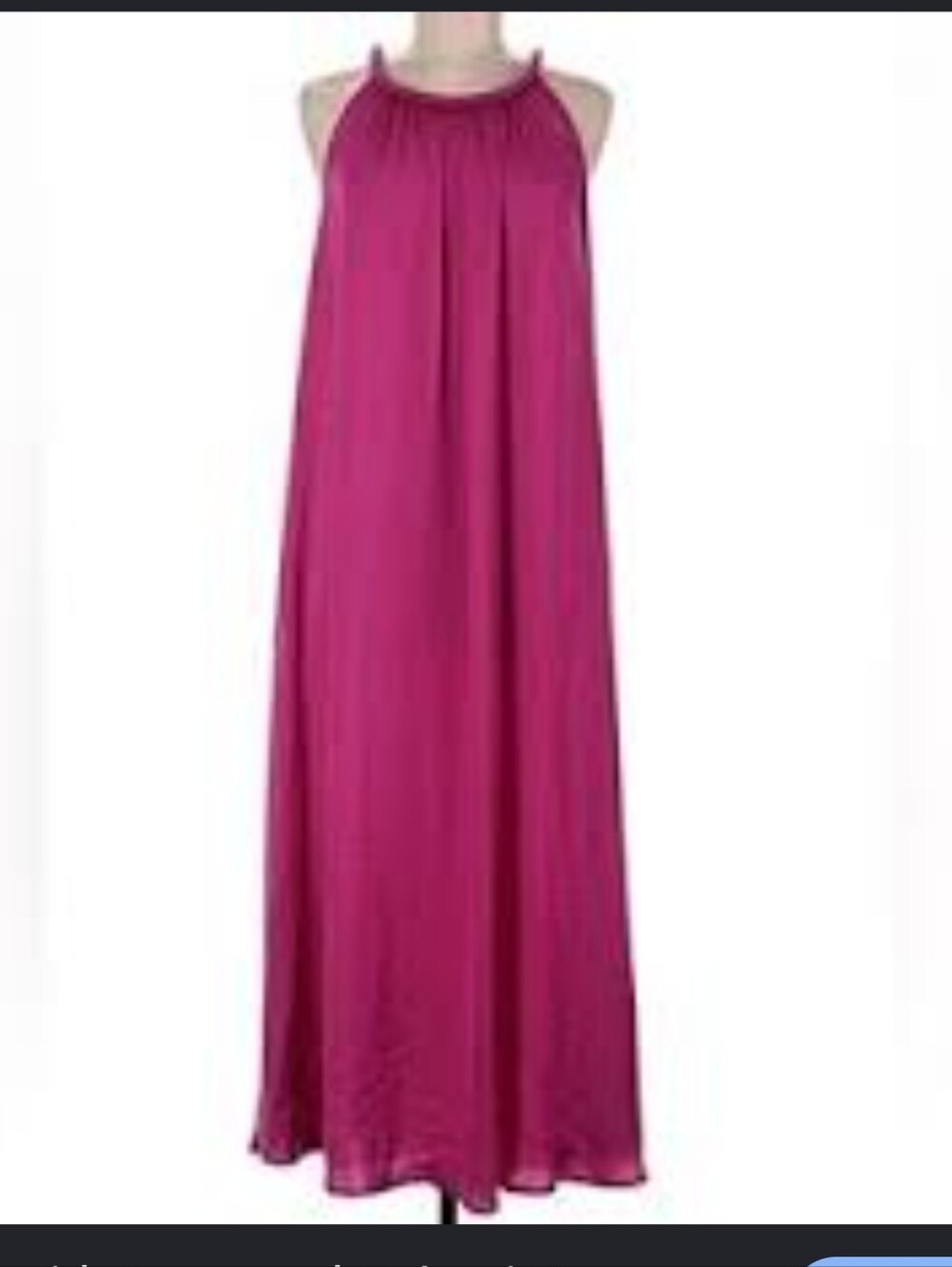 Tahari Fuchsia Sleeveless  Maxi Dress Size Medium